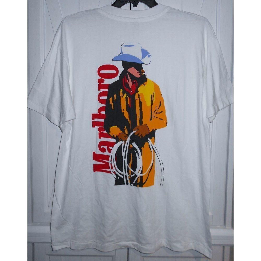 90S Marlboro Cigarettes Iconic Western Cowboy Man Smoking